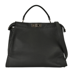 Selleria Large Peekaboo, Leather, Grey, 8BN210, S, 2*